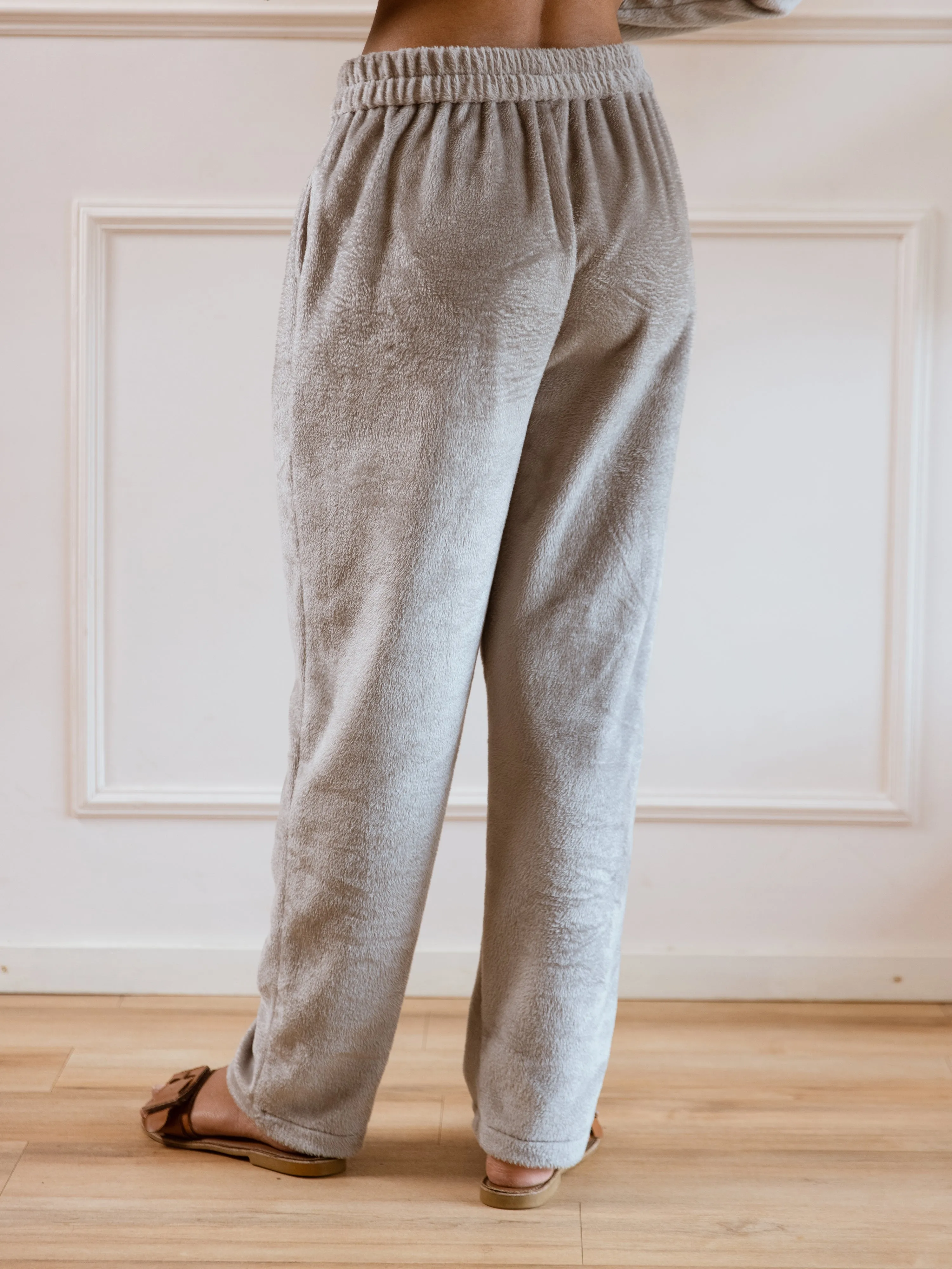 Cross Neck Super Soft Grey Woollen Set