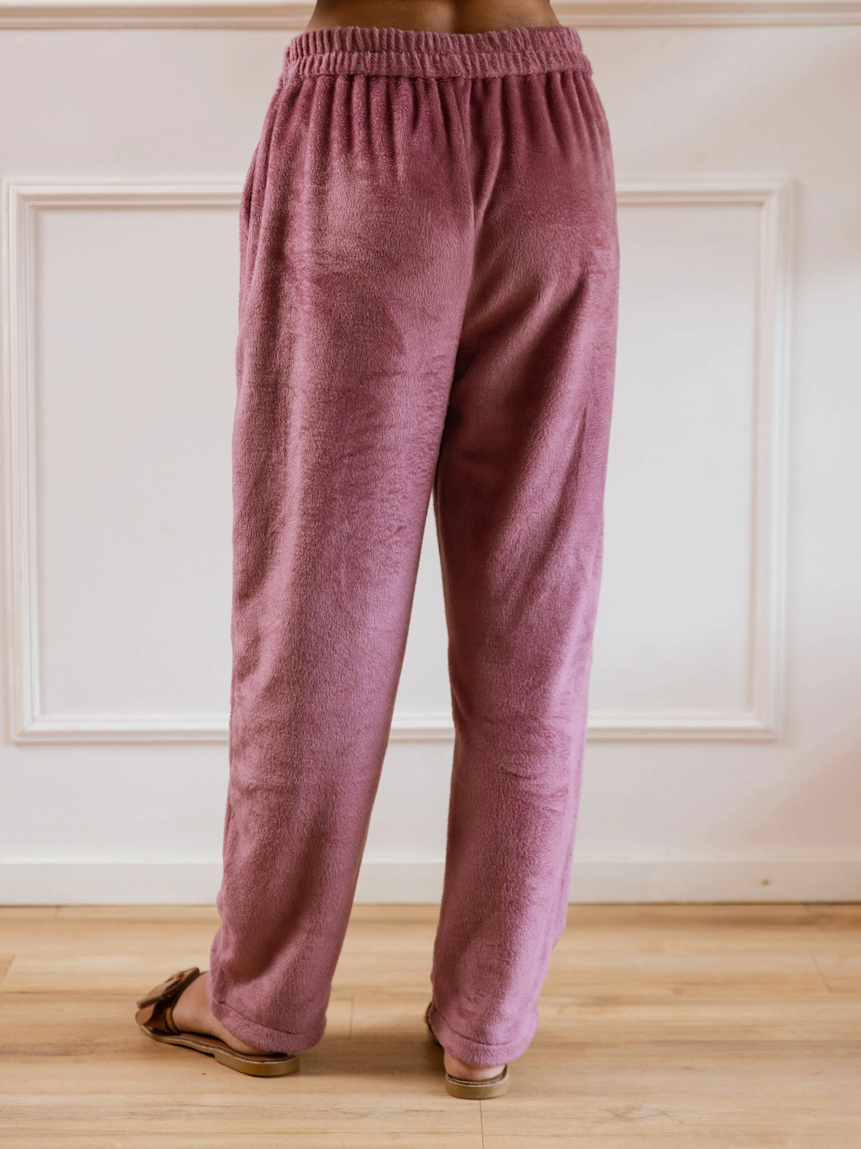Cross Neck Super Soft Purple Woollen Set