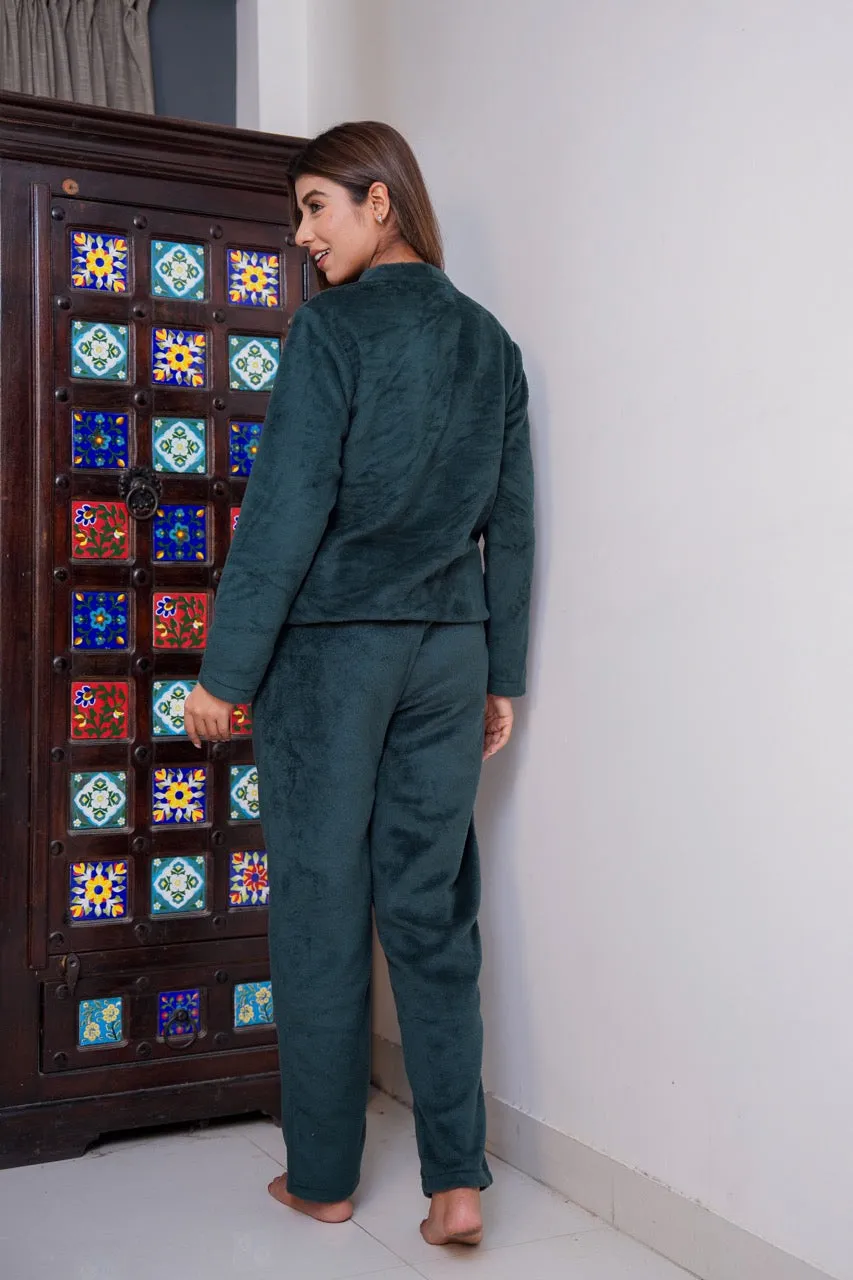 Emerald Super Soft Woollen Adjustable Wrap Set