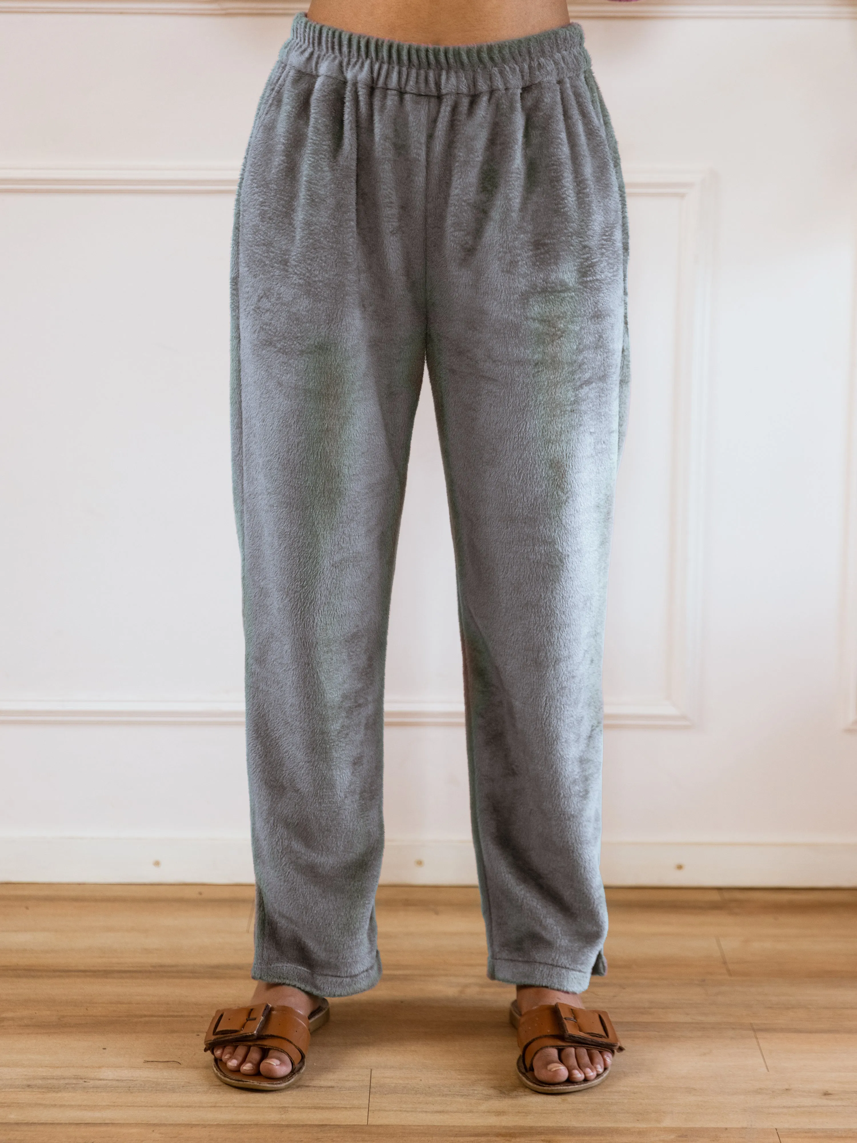 Grey Super Soft Woollen Collar Set
