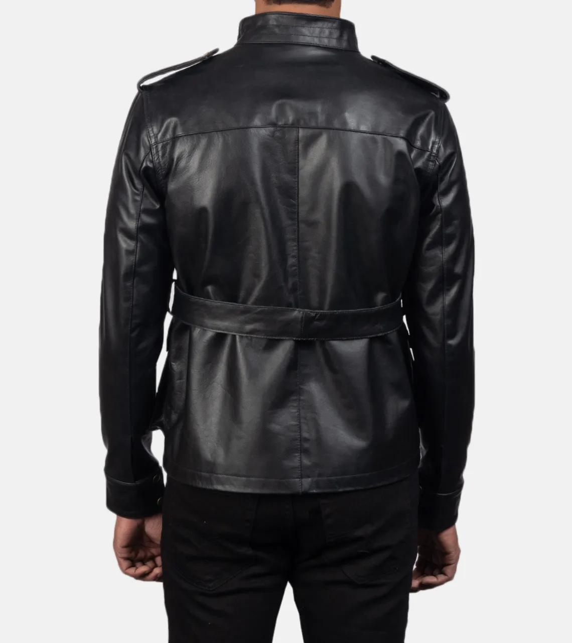 Hauspuff Black Men's Leather Jacket