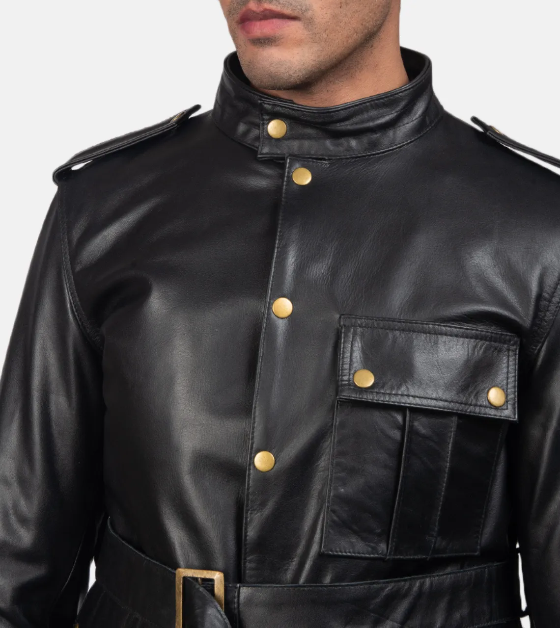 Hauspuff Black Men's Leather Jacket