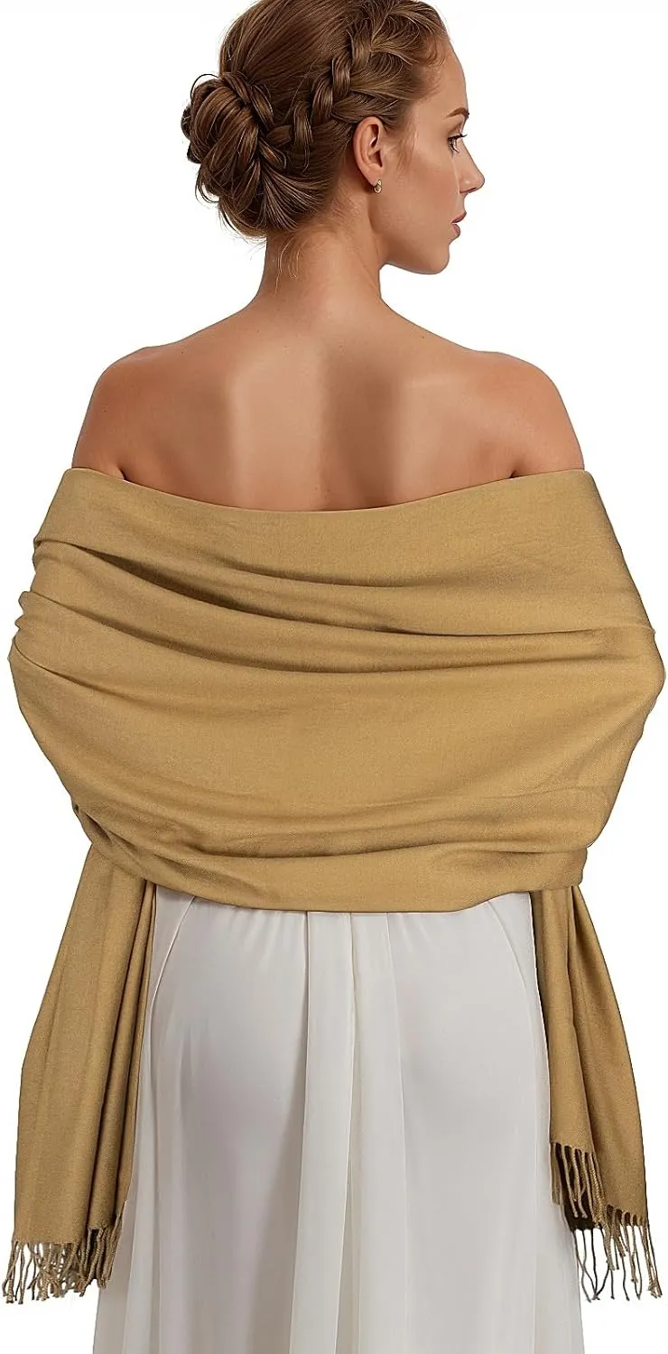 Pashmina Shawl Wraps for Women Large Winter Scarf Soft Shawls and Wraps for Evening Dresses Shawl for Wedding