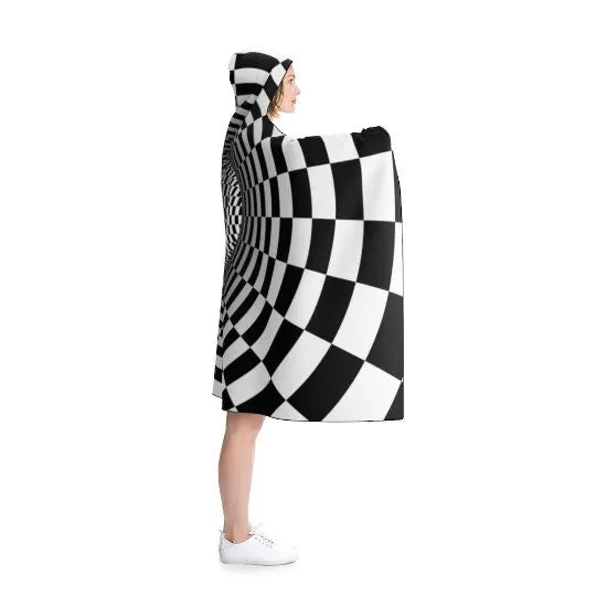 Tunnel Vortex Hooded Blanket, Christmas,Thanksgiving,Birthday,Any Occasion Gifts,Cape,Camping,TV-time/Fireplace Snuggler